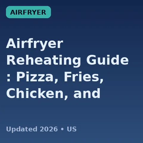 Airfryer Reheating Guide (2026): Pizza, Fries, Chicken, and More