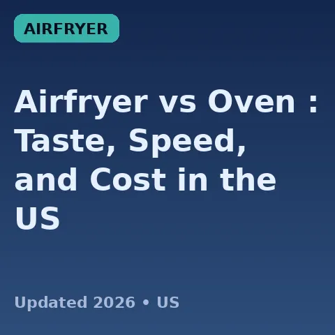 Airfryer vs Oven (2026): Taste, Speed, and Cost in the US
